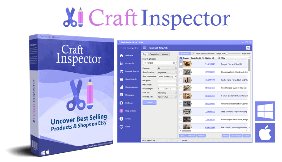 Craft Inspector AppSilo